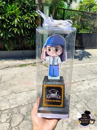 Gambar BONKA Piala Akrilik Wisuda SMA SMK Costum Nama Foto Logo Sekolah Dan Kartu Ucapan Free Mika + Pita - Cowo dari Bonekahandmadesukasuka Kota Surakarta 3 Tokopedia