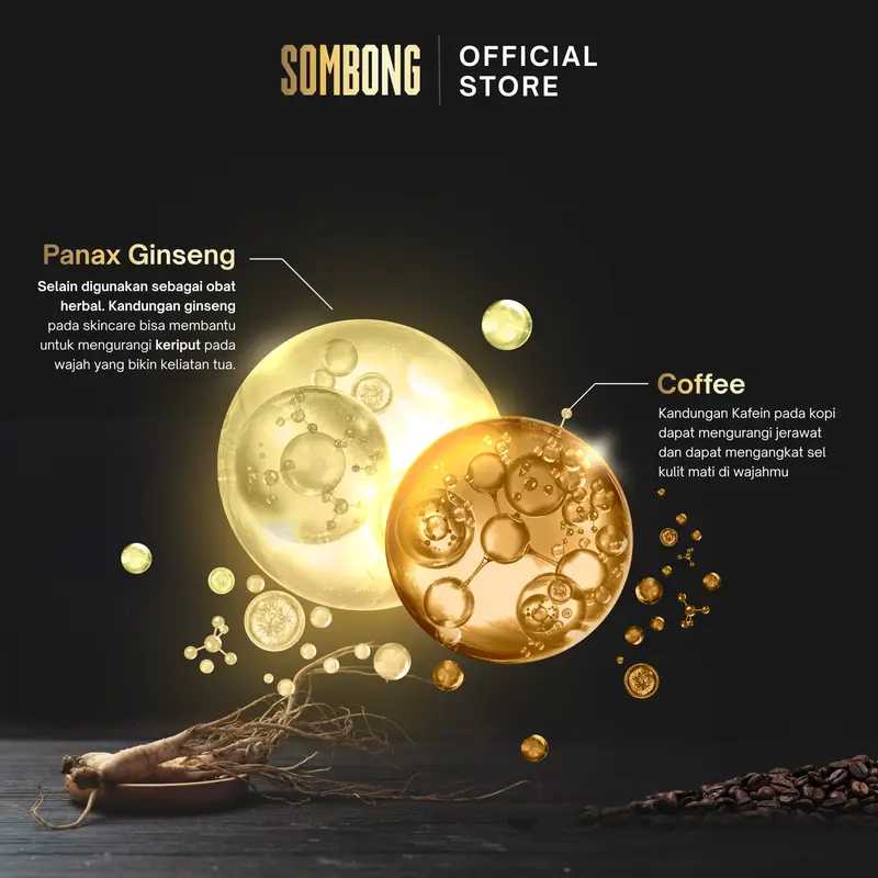 SOMBONG 5-in-1 Face Wash With Coffee & Ginseng 100ml 5