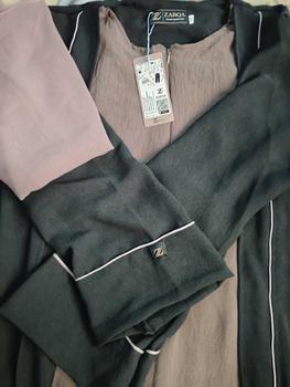 Product Review of ZARQA - Luna Gamis 2 | Abaya gamis sisesa Two Tone List Bisban Polos Muslim Turki Dewasa Remaja Lebaran terbaru 2025 Crinkle Mewah Maxi abaya santri Airflow Simple from h**a 1