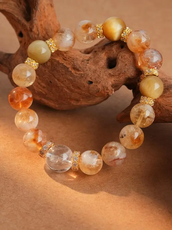 Natural Stone Beaded Bracelet, Fashionable Jewelry for Women & Girls, Trendy All-match & Exquisite Jewelry for Birthday Gift 5