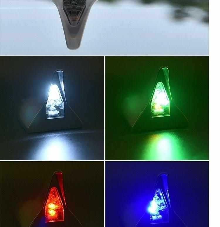 Product Introduction of Car solar flashing light decoration shark fin antenna anti rear end collision roof light LED tail wing modification warning light 4