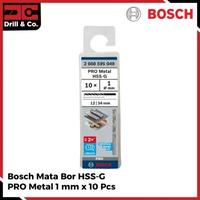 Gambar Bosch Mata Bor HSS-G PRO Metal 1 mm x 10 Pcs - Mata Bor dari Drill&Co Kota Administrasi Jakarta Barat 1 Tokopedia