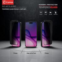 Gambar COPPER Compatible For iPhone 6 / 6S - Tempered Glass PRIVACY | Anti Gores Anti Spy Full Glue - Putih, TG PRIVACY dari Copper Surabaya Kota Surabaya 3 Tokopedia