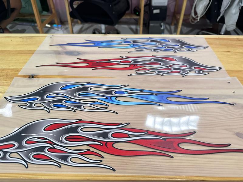 STICKER API UNTUK SEMUA JENIS MOTOR/HELM-STICKER API 1 BIRU MERAH ...