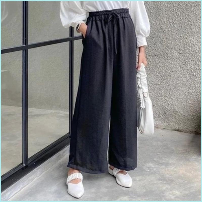 Kulot Cringkle Airflow Higwaist Berkualitas Bawahan Jumbo Celana Panjang Pants Highwaits Premium 1