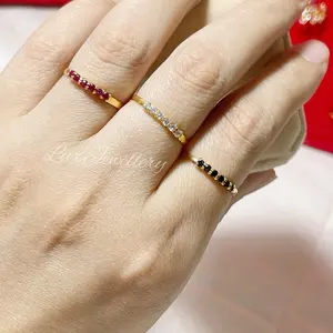 Cincin listring full mata setengah gram + cincin wanita