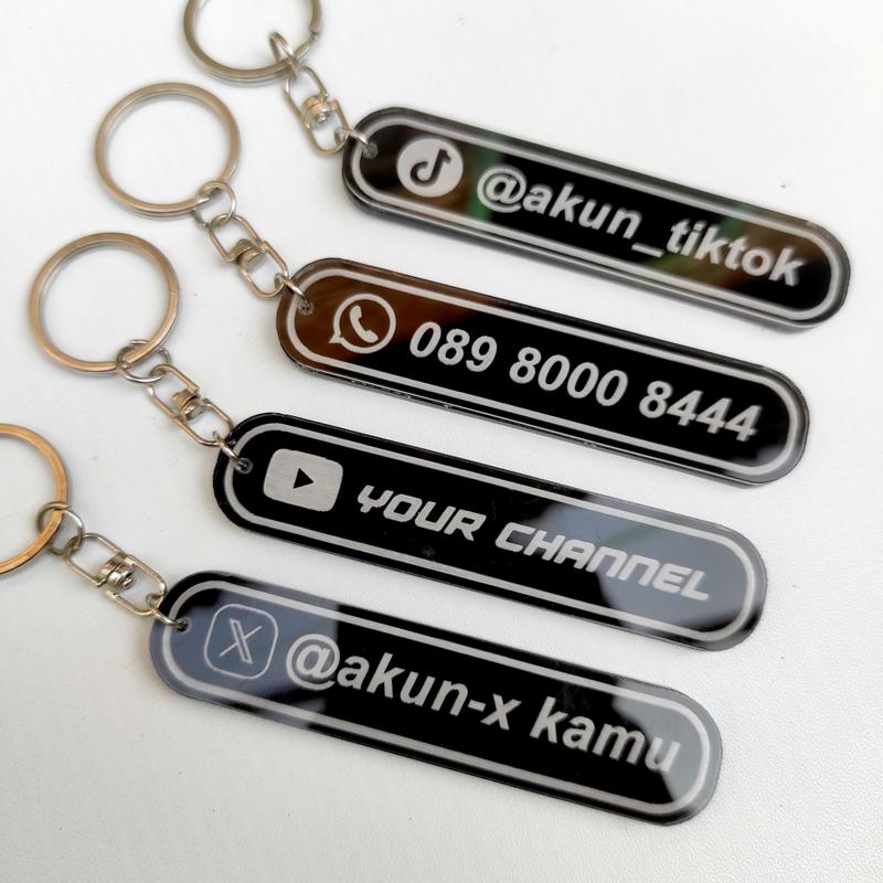Product Introduction of Gantungan Kunci Akrilik Custom Social Media Full Grafir 17