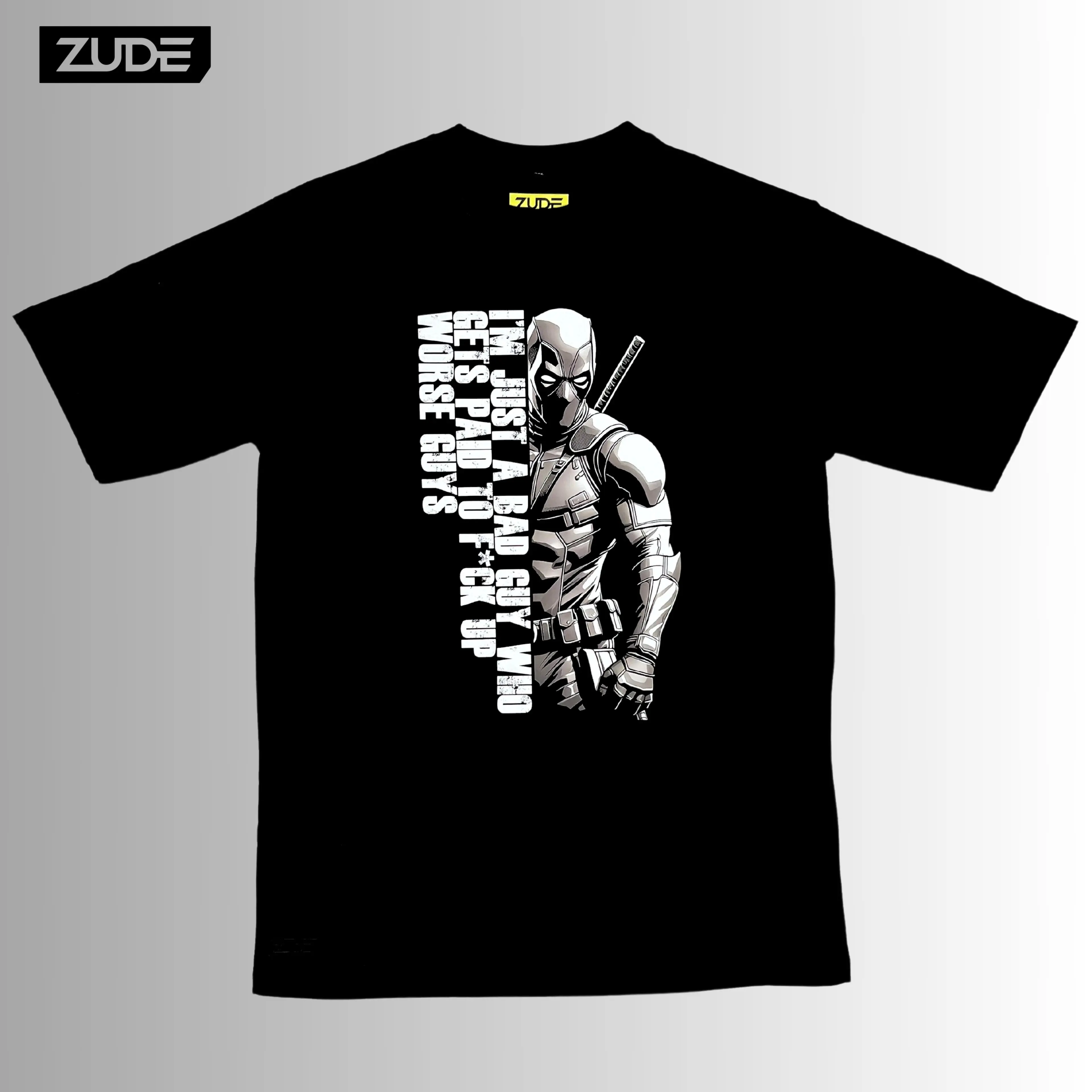 Kaos Tshirt ZUDE Deadpool Quotes