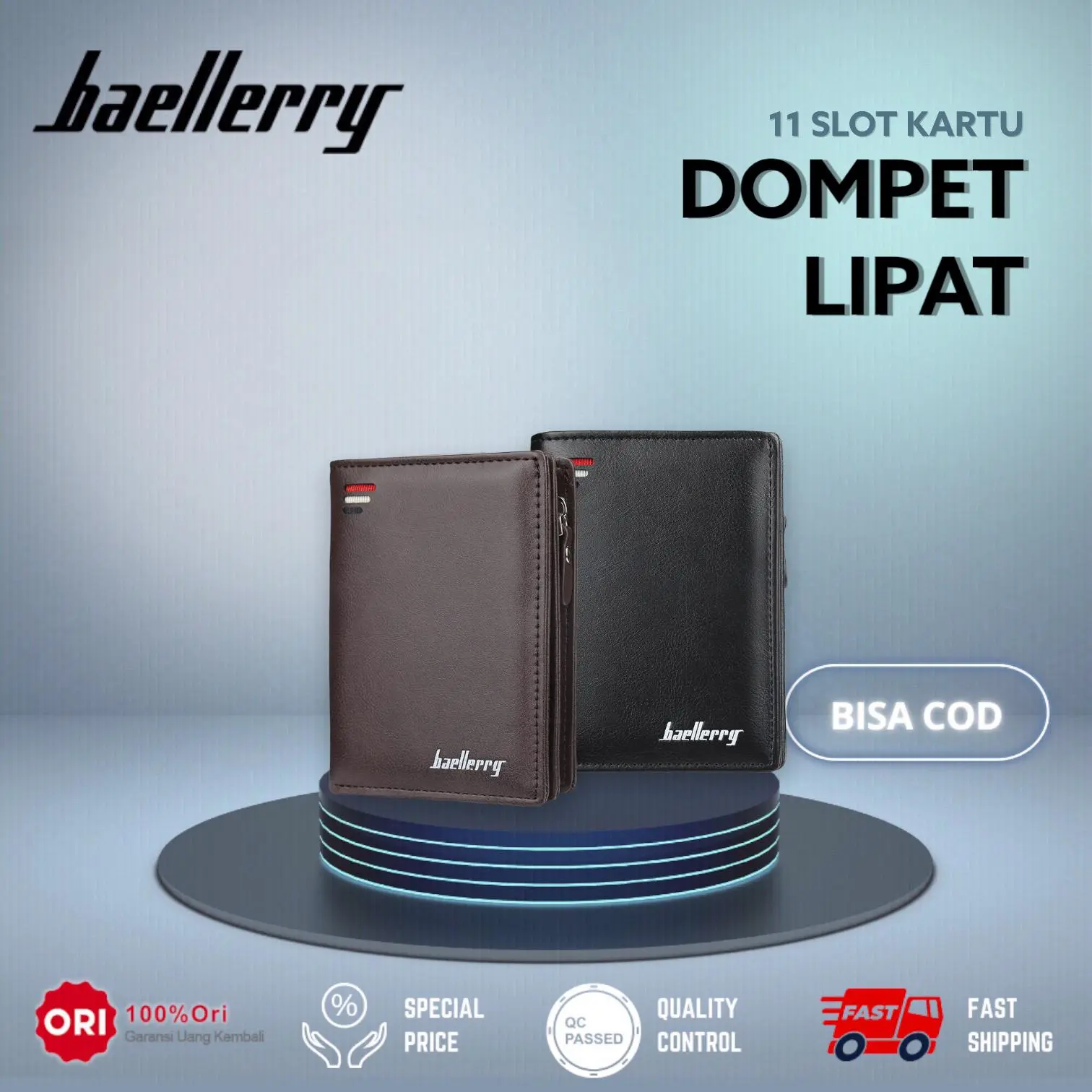 Dompet Pendek Pria Kulit BAELLERRY D3216