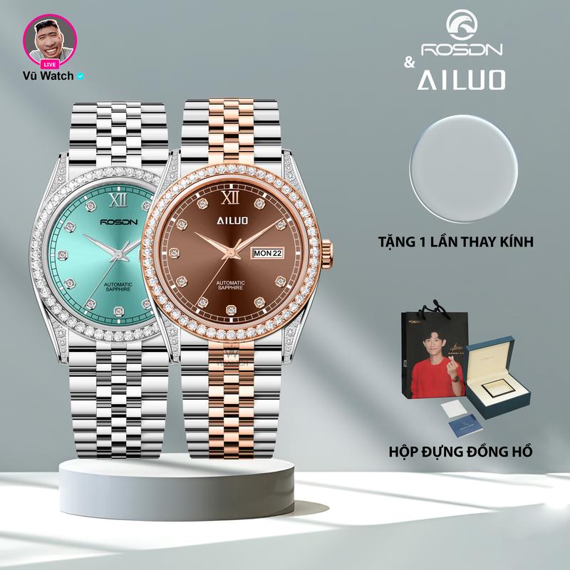 Đồng Hồ Nam AILUO G6645 & ROSDN G2762 [4446] | Tặng 1 lần thay kính