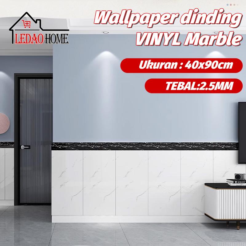 Product Introduction of LEDAOHOME (10pcs) Stiker Wallpaper Dinding Vinyl Motif Batu dan Kayu, Tahan Aus dan Gores, PVC Ramah Lingkungan 2