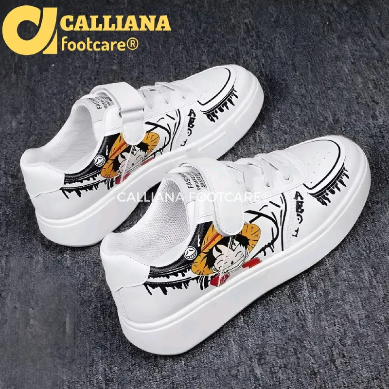 Sepatu Sneakers Sekolah Anak-Anak One Piece Luffy Fashion Trendy 2