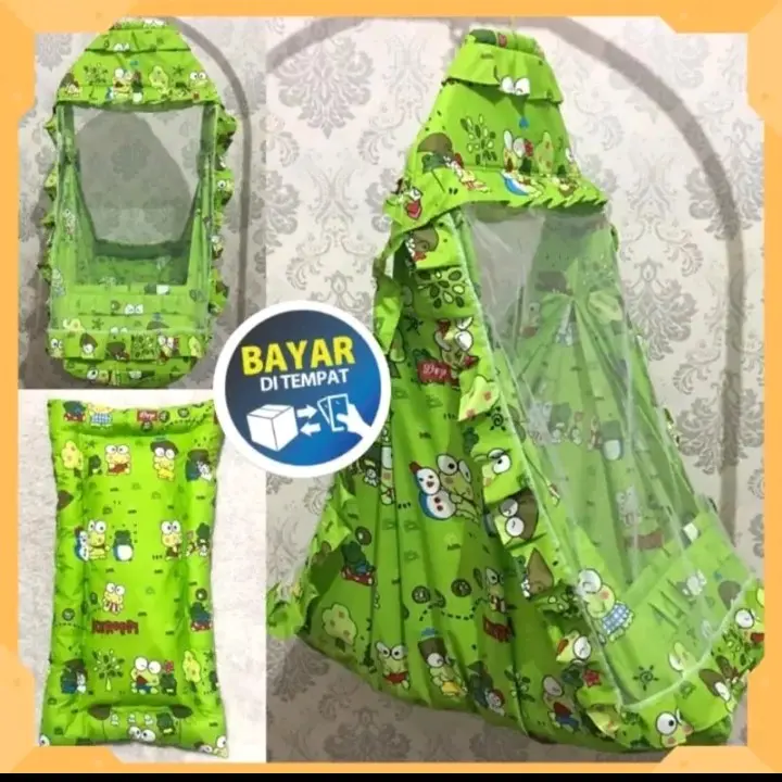 AYUNAN BAYI KARAKTER 3 IN 1 JUMBO FREE KASUR DAN KLAMBU 3