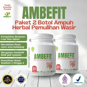 Paket 2 Botol Ambefit Herbal Tcm Suplement Wasir Grade 1 Hingga 4 Kempiskan Benjolan Dan Meredakan Sembelit