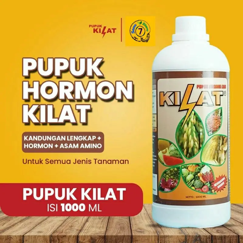 Pupuk Pelebat Buah Organik Cair KILAT mengandung hormon . isi 1 liter 1