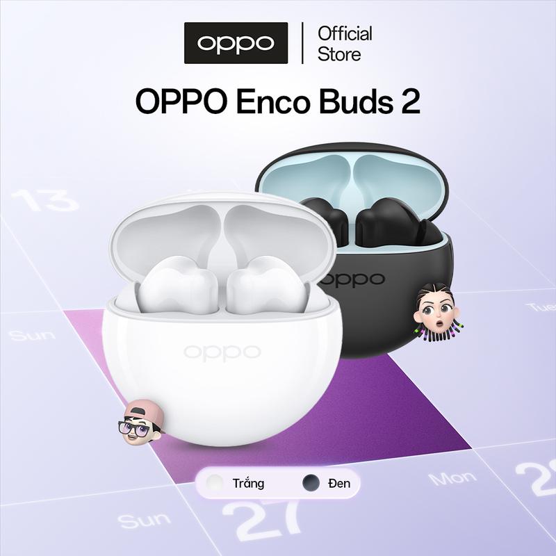 [HOT] Tai Nghe Bluetooth OPPO Enco Buds 2 | True Wireless | Âm Thanh Sống Động | Chống Ồn Cuộc Gọi AI | Điều Khiển Camera | Pin 28H | Hàng Chính Hãng
