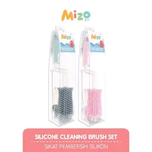 MIZO SILICONE BOTTLE NIPPLE STRAW CLEANING BRUSH SET