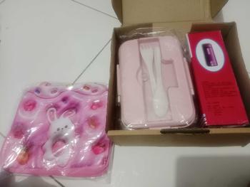 Product Review of Tempat Makan Kotak Bekal Anak Sekolah TK SD Perempuan Laki Laki Lunch Box Set Tas Karakter Botol Minum Anti Tumpah from w**a 0