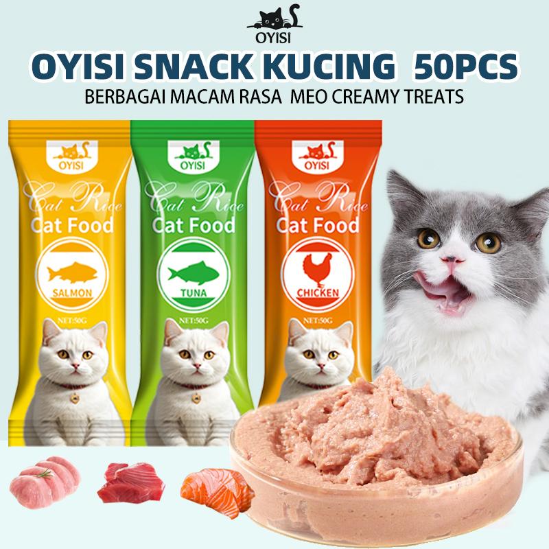 Snack Kucing Random Peliharaan Treats Wet Food Kucing Penggemuk - Shop ...