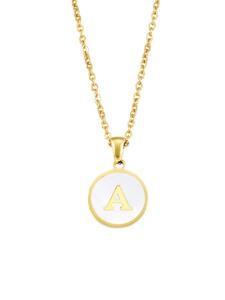 Collar con colgante de letra del abecedario unisex, accesorio de cadena de aleación casual, regalo perfecto para amigos, joyería para uso diario