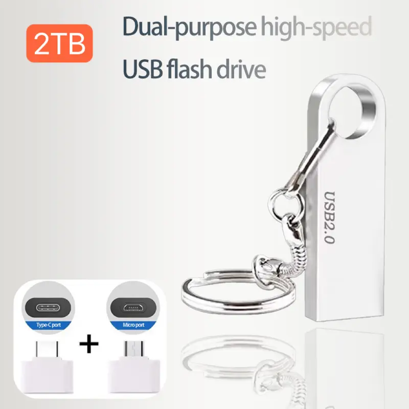 Ổ đĩa USB mini, Dung lượng tốc độ cao và lớn (1TB), với khắc trên ô tô, Thích hợp cho điện thoại di động và máy tính, 128GB, 256GB, Sử dụng văn phòng, Thông Dụng 5