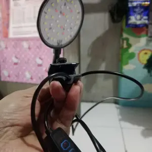 Lampu LED Jepit Aquarium USB – 3 Mode Warna & Kecerahan, Adjustable Clip Light untuk Ikan Hias 0306