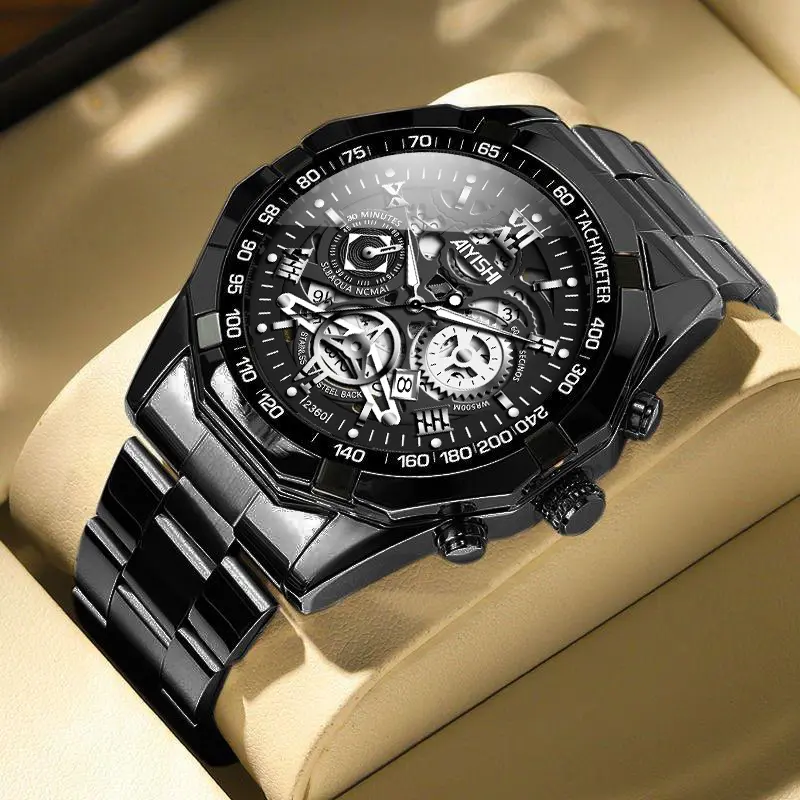 Ditingkatkan-Hitam【Lampu malam+Tahan air】