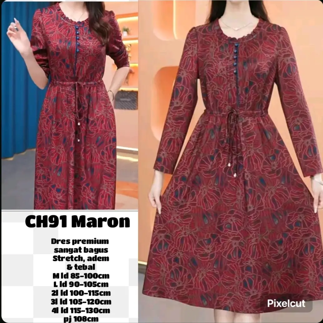 DRES IMPORT PREMIUM BROWN Casual Wanita