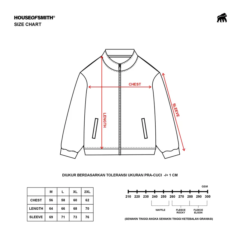 House of Smith Jacket Outliner Track Jacket - Jaket Tracktop Pria