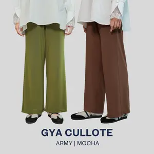 Rurik Celana Kulot Wanita Gya Cullote Nyaman Panjang Hitam Lembut