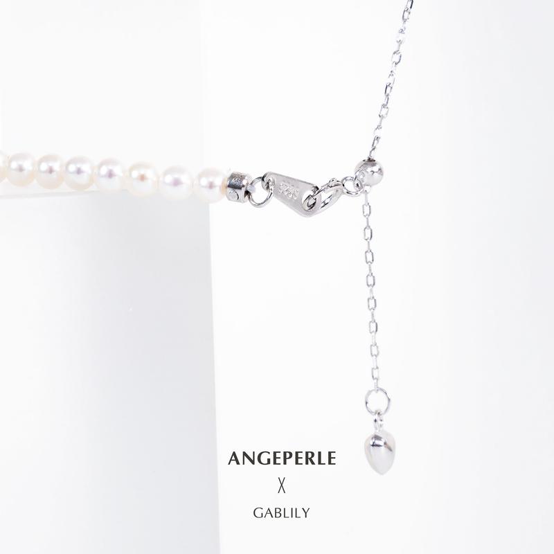 Product Introduction of Freshwater Millet Pearl Adjustable Necklace 3-4mm S925 1