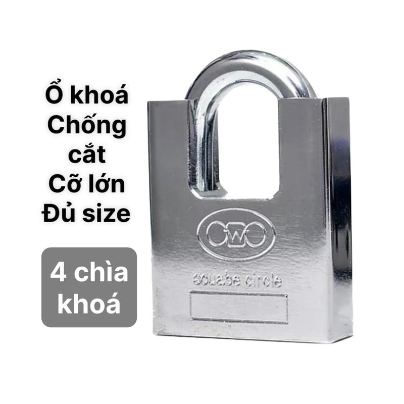Khóa Cửa Nhà Ổ Khóa Chống Cắt Trắng Circle 60mm 70mm 80mm
