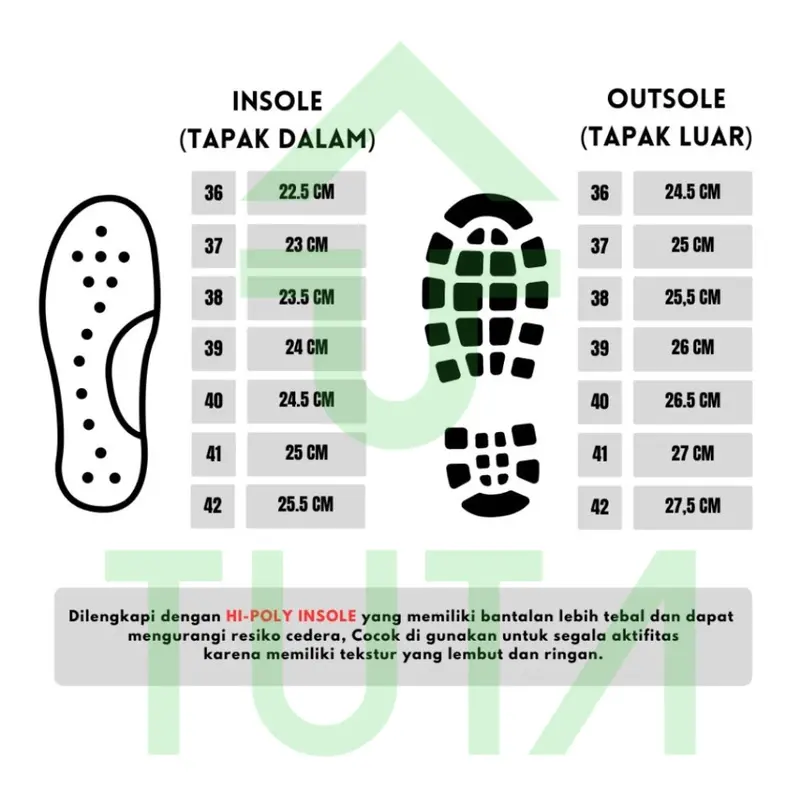 TUTA Shiyeon Sepatu Sneakers Wanita Putih Sport Kasual Cream 604 Karet Shoes Casual 8