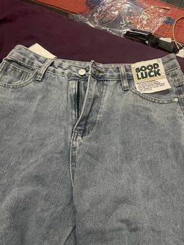 Product Review of New Biru muda kulot longgar high waist celana jeans panjang wanita（GOOD LUCK）（realpict） from k**i 0