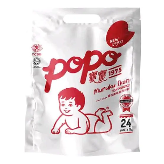 Popo Muruku Ikan isi 24 pcs - Snack Ikan Muruku - Maruku