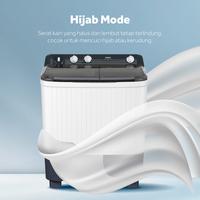 Gambar AQUA Japan Mesin Cuci Twin Tub ATW7-1217LB Kapasitas 7 kg dengan Soak Function Tutup Transparan & Tombol Bulat Besar untuk Pencucian Lebih Bersih Anti Rust dari AQUA Elektronik Indonesia Kota Administrasi Jakarta Timur 3 Tokopedia