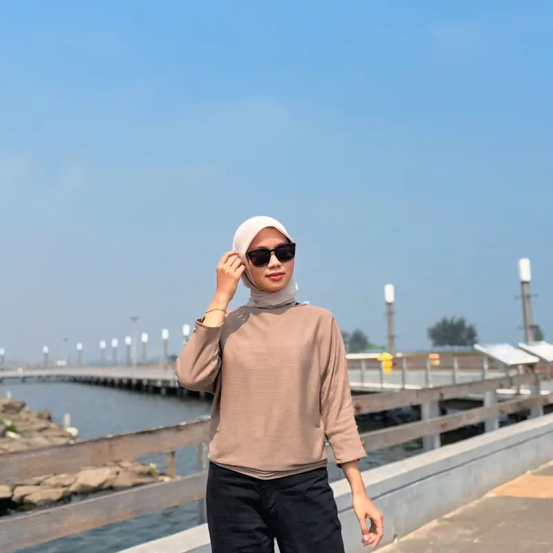 LAURA TOP KNITT BATWING ATASAN BLOUSE BY SHAFITRI 4