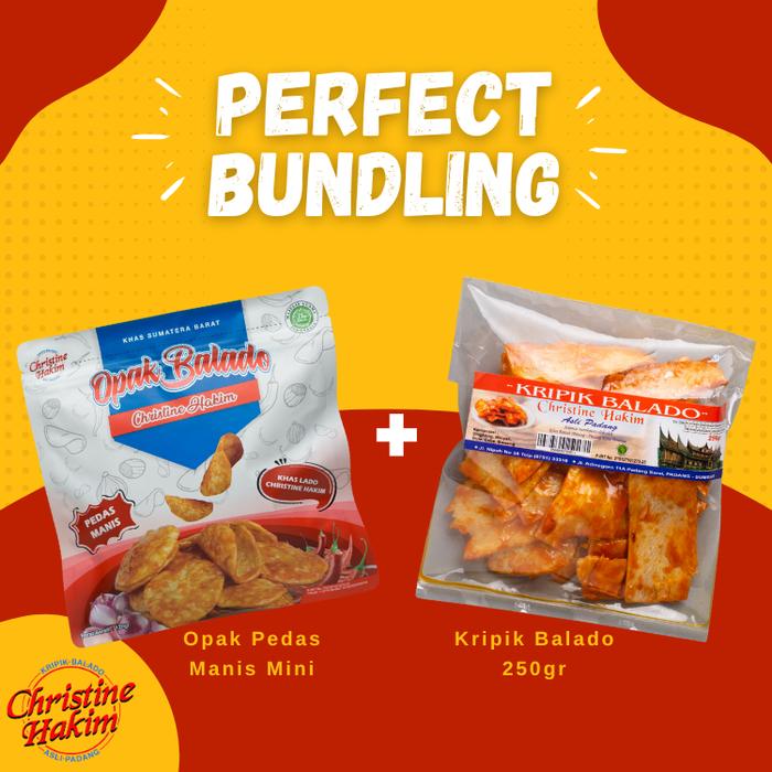 Gambar BUNDLING - Opak Mini + Kripik Balado 250gr Panjang dari Kripik Balado Christine Hakim Kota Padang Tokopedia