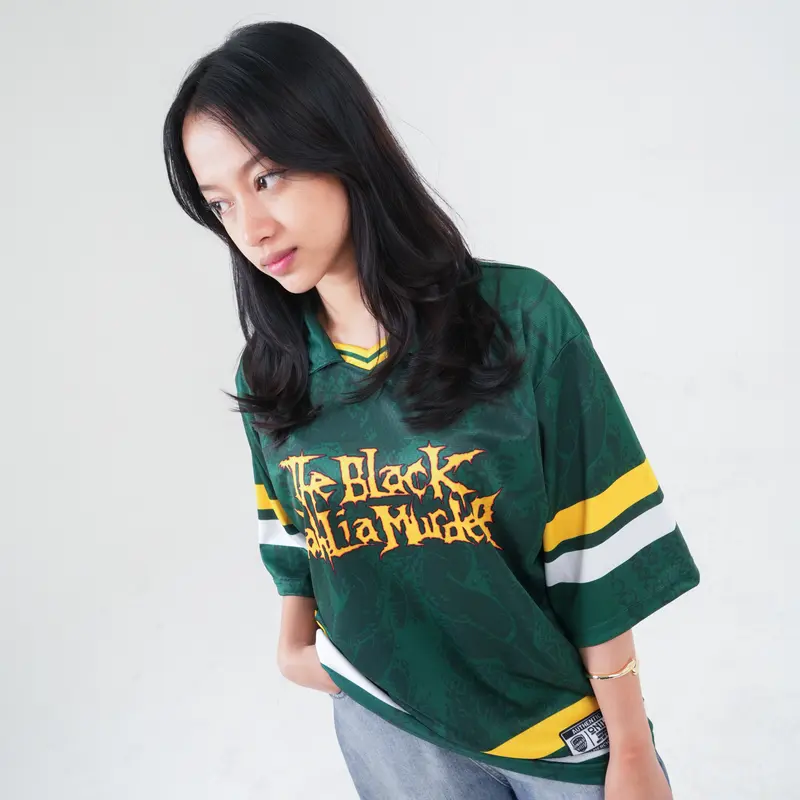 ONIKU//JERSEYBOXY//JERSEYCASUAL//STREETWEAR//OVERSIZE//BOXYFIT//RETRO//VINTAGE//MUSIK//BLOKECORE//KOREA//NFL//SPORT//TBDM GREEN 2