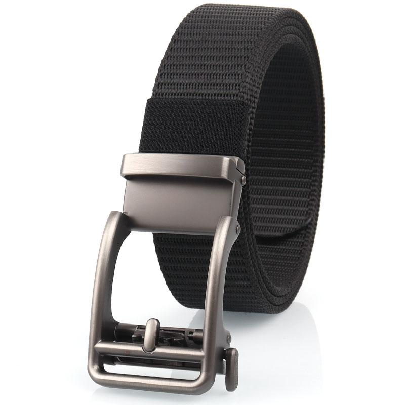 Product Introduction of Canvas belt men&#39;s automatic buckle belt young and middle-aged business casual versatile Korean style trendy student military training belt 6