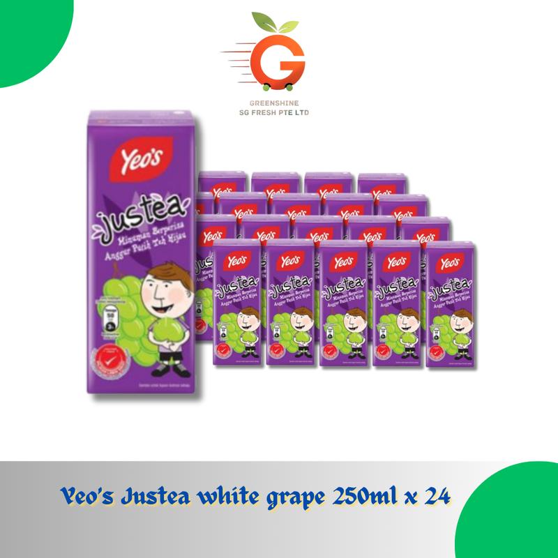 Yeo 's justea white grape 250 ml x 24 - TikTok Shop Singapore