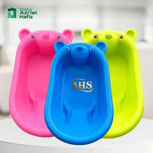 Bak Mandi Bayi Karakter Kuping Tempat Mandi Bayi RPM Baby Bathtub Biru Pink