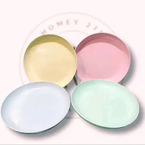 4pcs/set PIRING MAKAN PLASTIK WHEAT STRAW 20CM