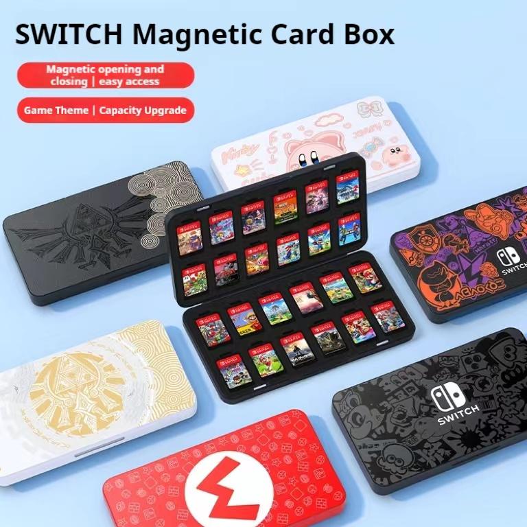 Switch Cassette Game Card Storage Box Switchled Painted Pattern ...