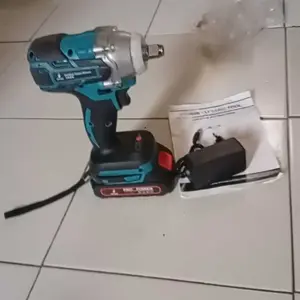 【COD】 Victool 48V Brushless Impact Wrench Bor Dampak Nirkabel, 3800NM untuk Baut Otomotif