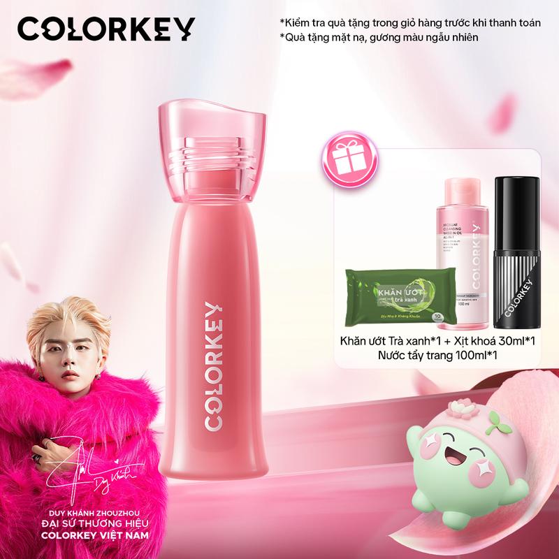   EX-VIÊN VIBI  Son COLORKEY Soft Matte Water Tint Phiên Bản Nâng Cấp Bền Màu Chất Son Ẩm Mịn Như Sương 2.5g 