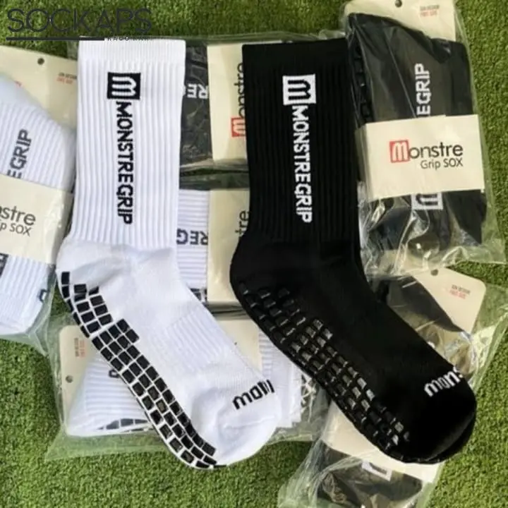 Kaos Kaki Futsal Anti Slip Pria Dewasa Motif MONSTEGRIP - Olahraga Sepak Bola Nyaman Dan Tebal 2