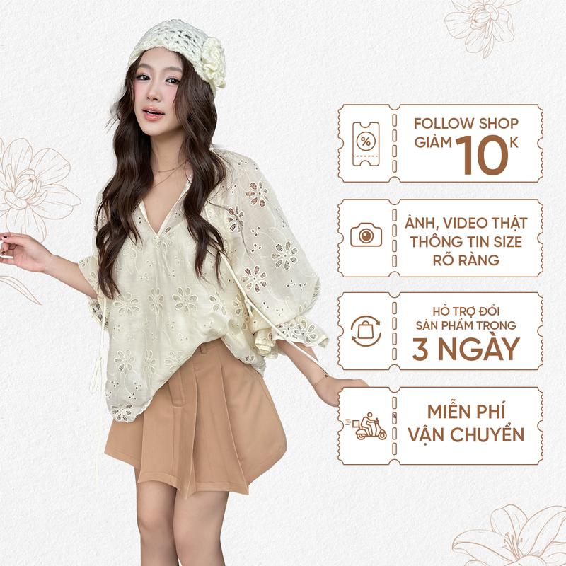 TUBYCATU | Chân váy ngắn xếp ly nude lucy 0