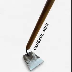 Cangkul mini berkebun cangkul pembersih rumput cangkul kecil multifungsi bahan baja