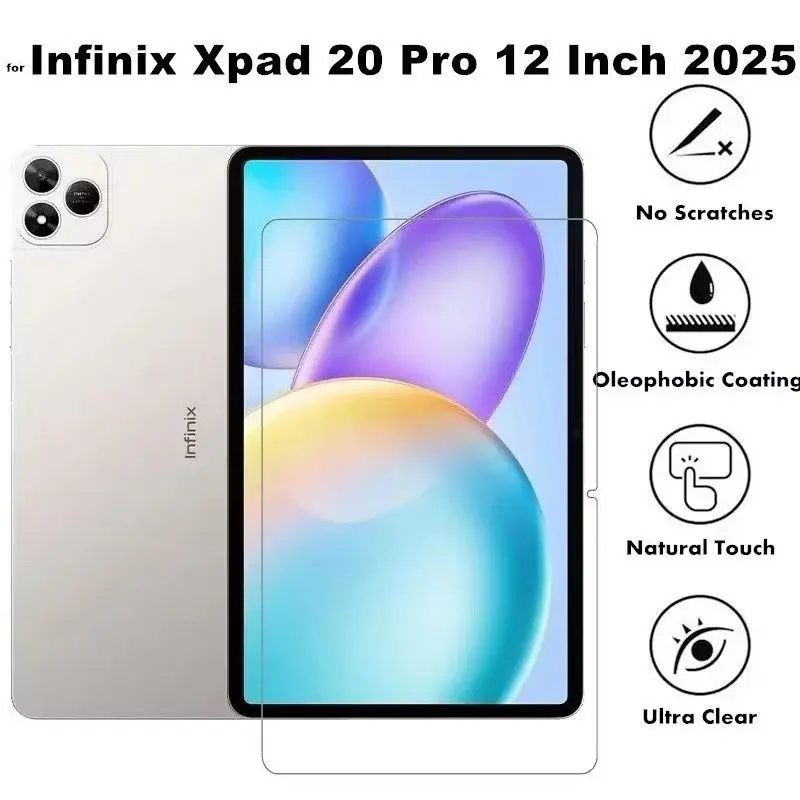 TEMPERED GLASS BENING NON PACK FOR INFINIX XPAD 20 PRO 12” ANTI GORES KACA SCREEN PROTECTOR CLEAR